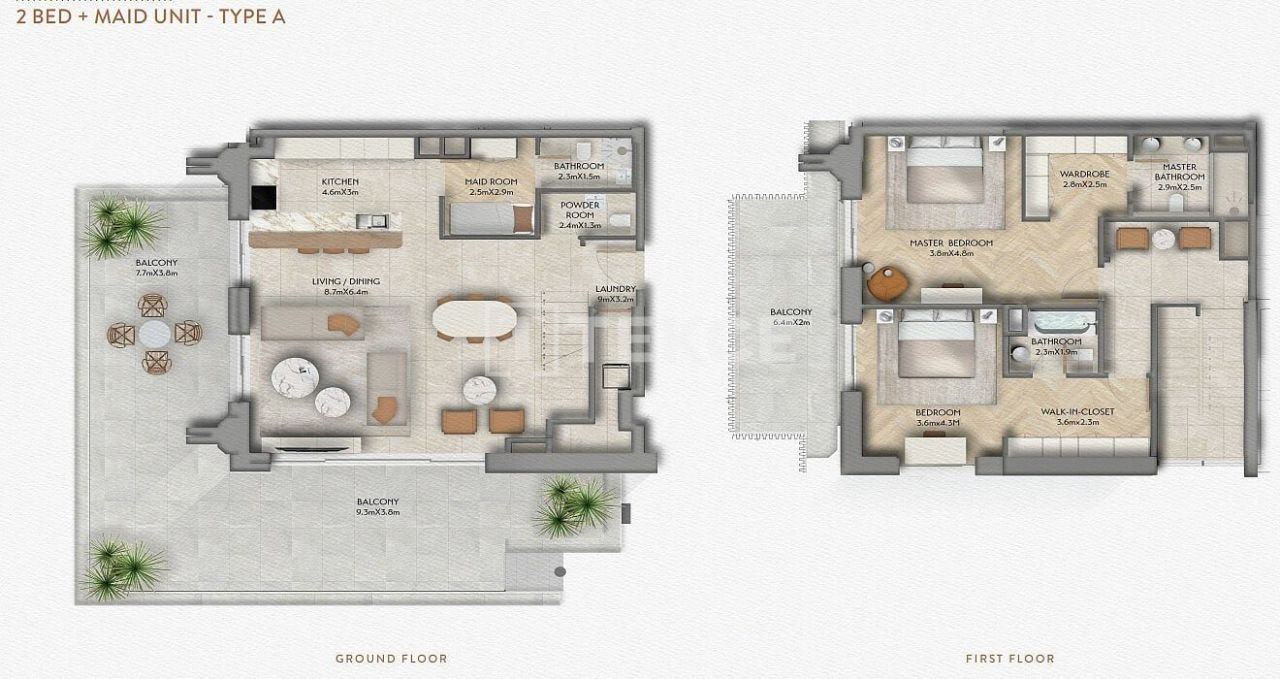 Апартаменты Остров Яс, ОАЭ, 306 м² - фото 17