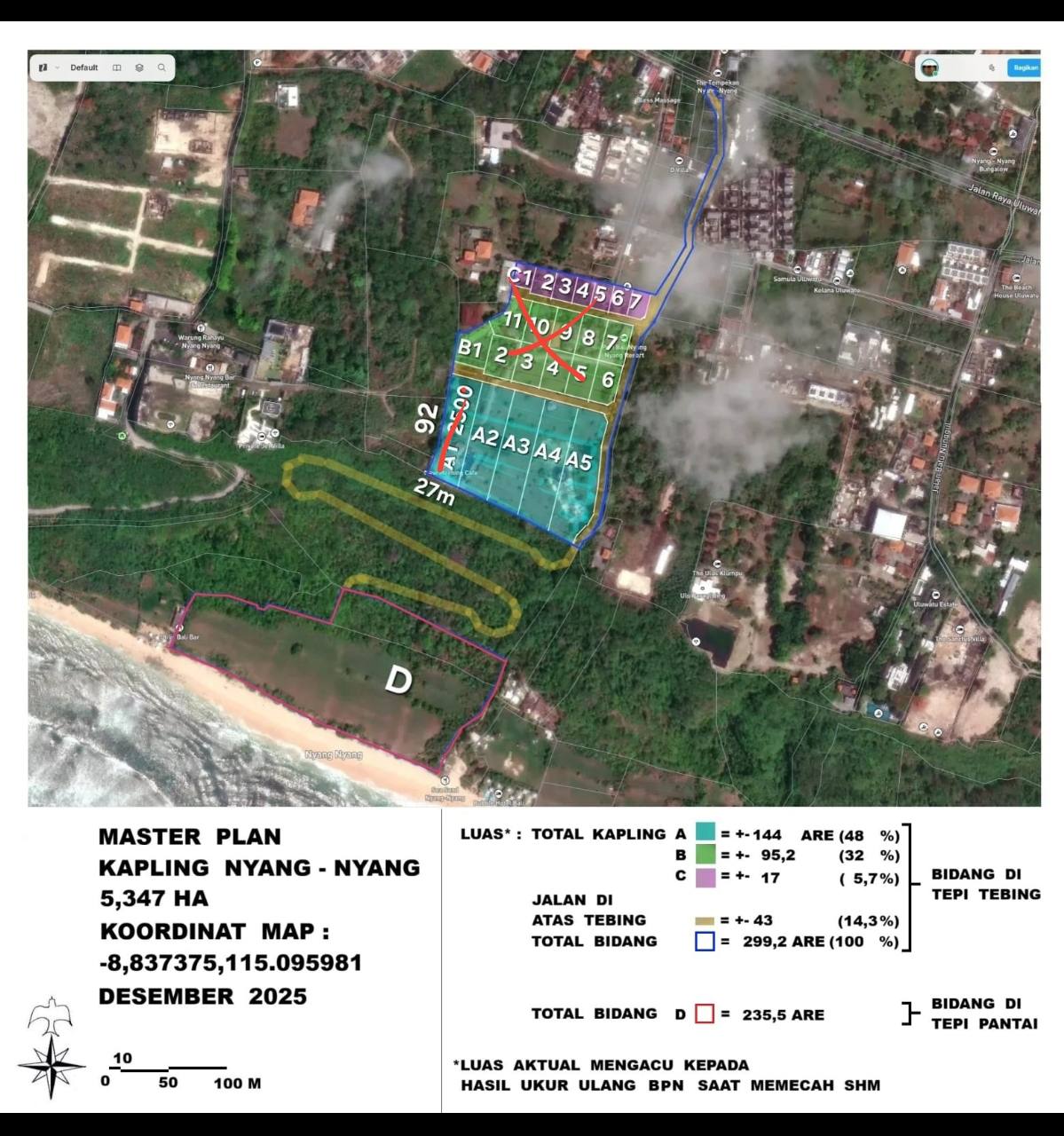Земля в Улувату, Индонезия, 20 сот. - фото 4