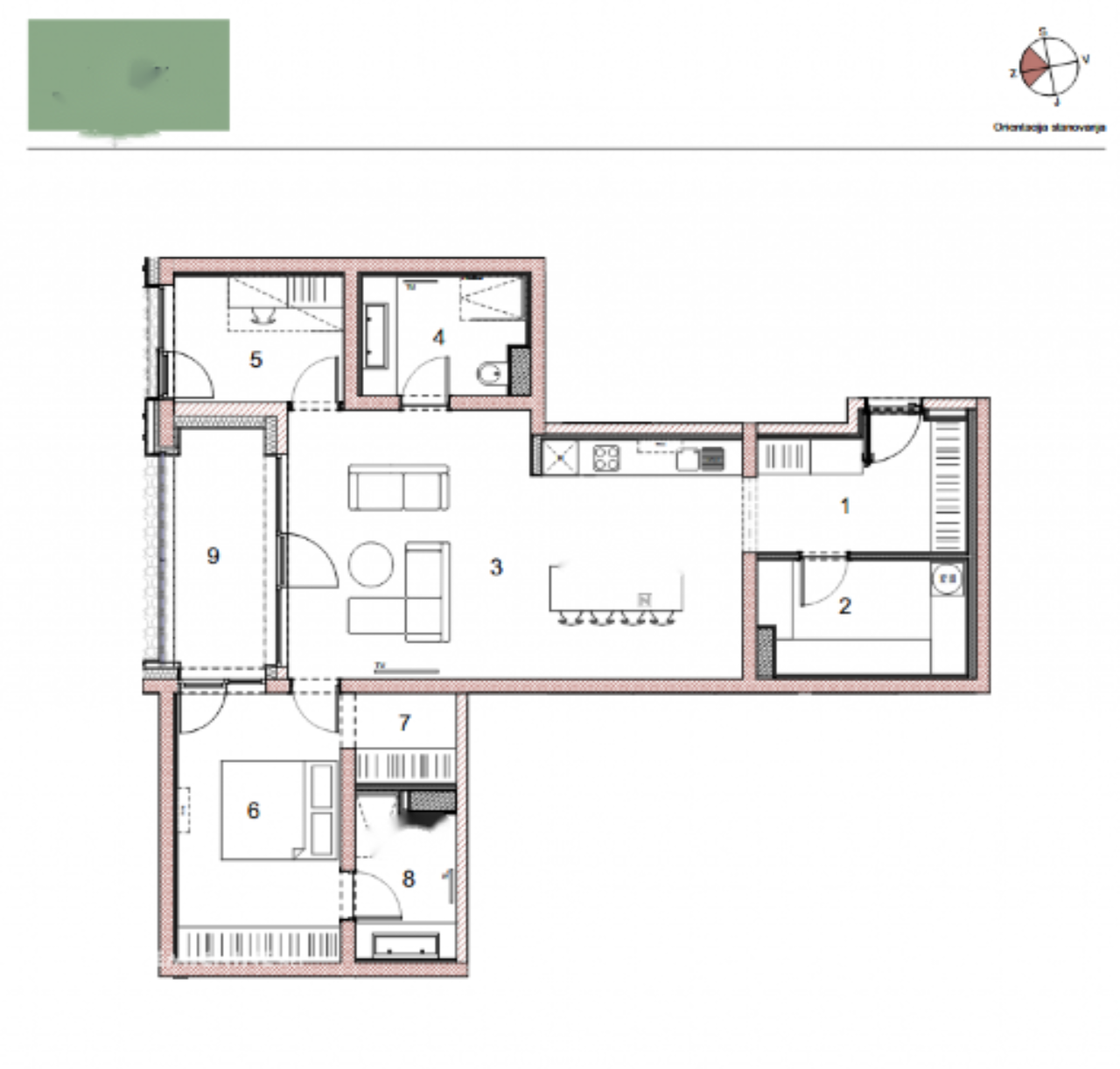 Квартира в Любляне, Словения, 110 м² - фото 10