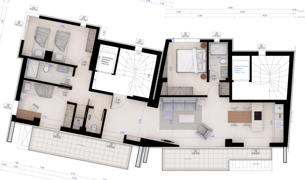 Квартира в Салониках, Греция, 137 м² - фото 4