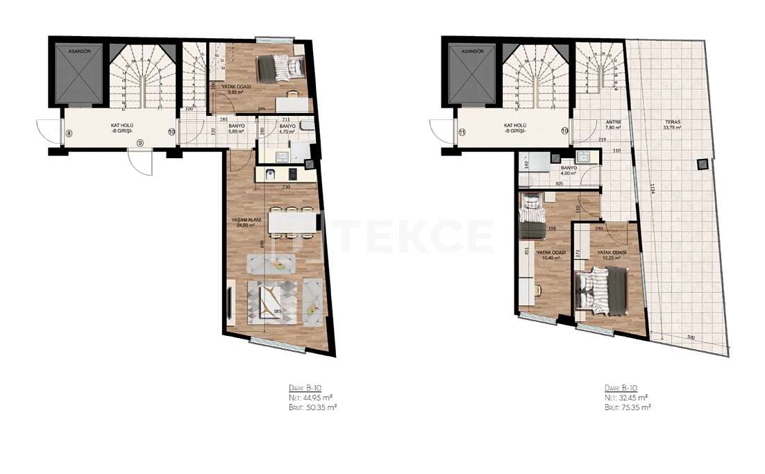 Пентхаус в Стамбуле, Турция, 73 м² - фото 4