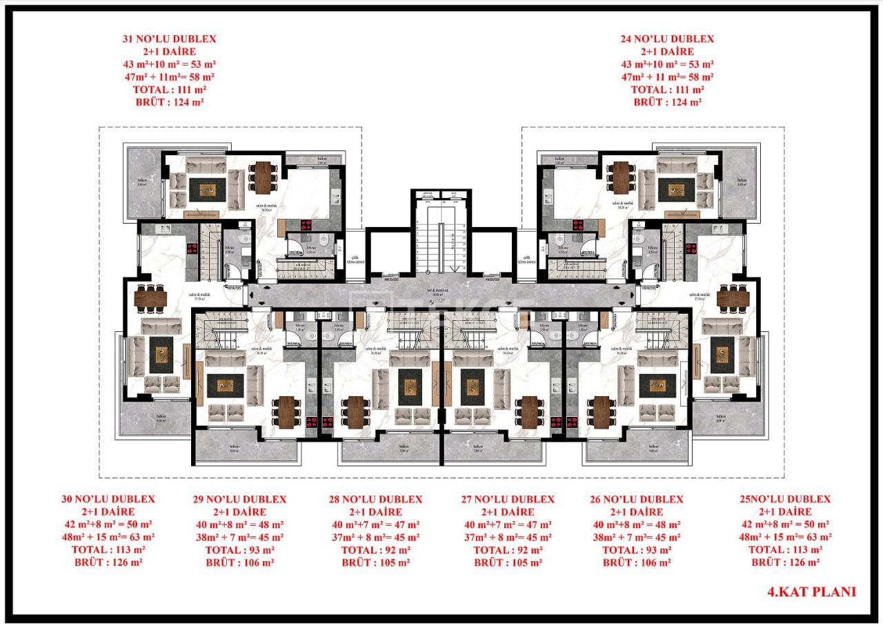 Пентхаус в Алании, Турция, 124 м² - фото 13