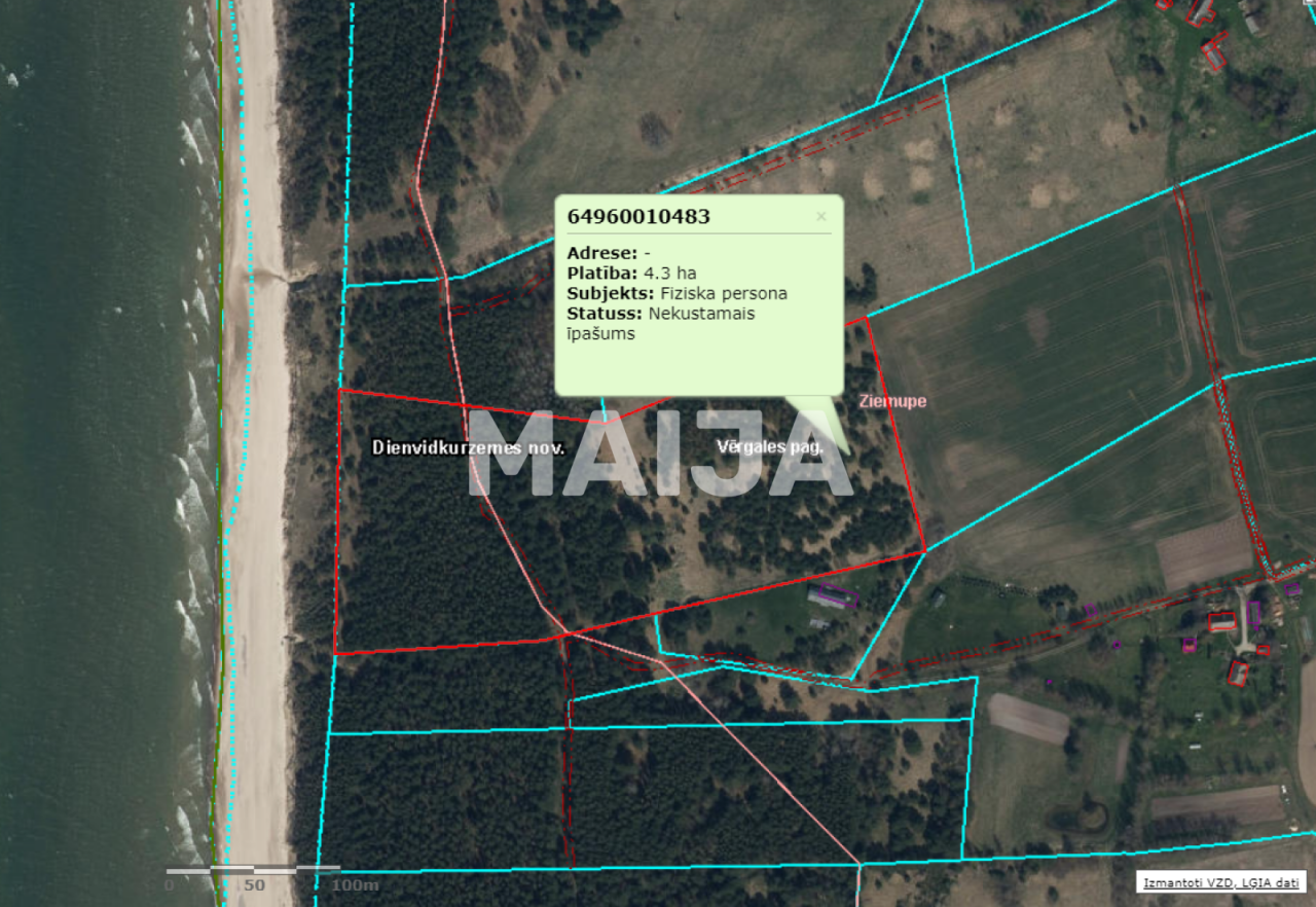 Земля Ziemupe, Латвия, 42 981 м² - фото 3