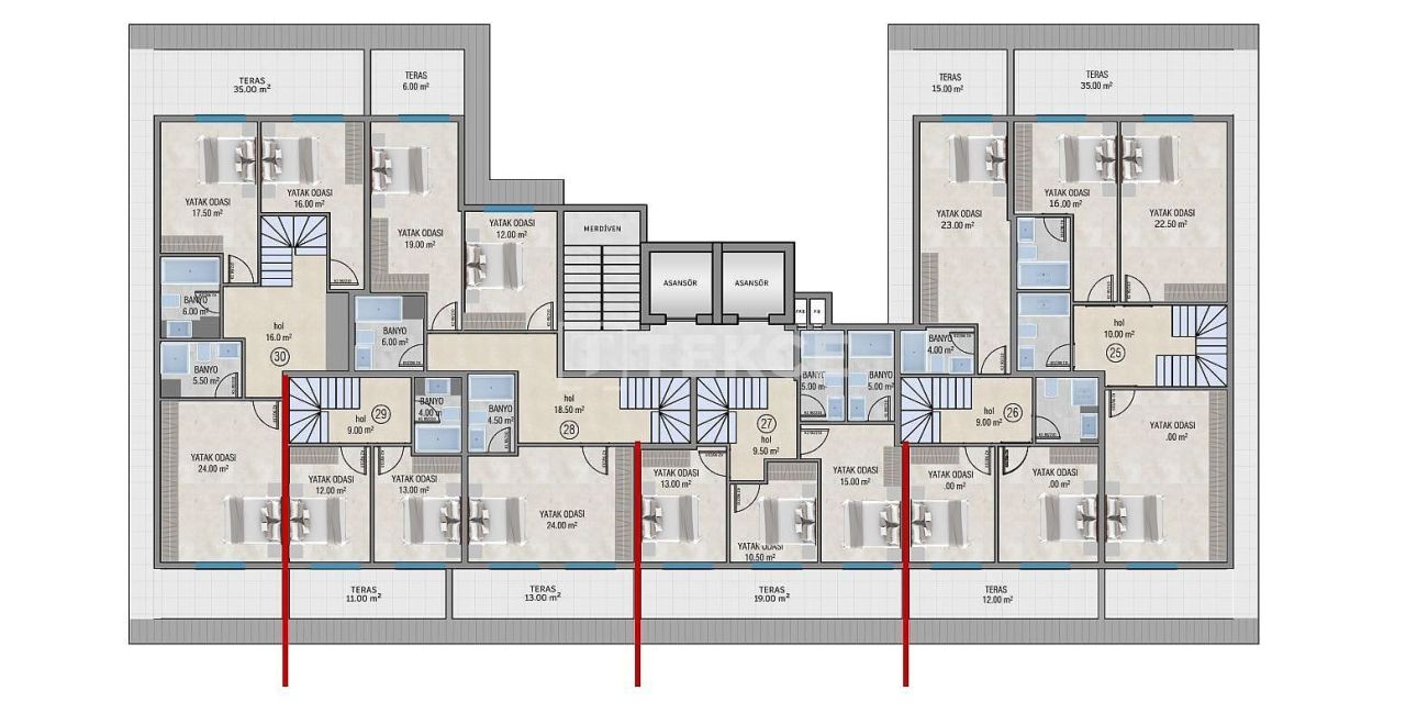 Апартаменты в Алании, Турция, 136 м² - фото 17