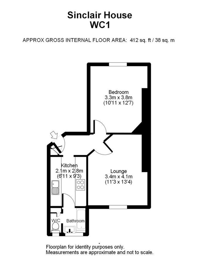 Квартира в Лондоне, Великобритания, 38 м² - фото 7