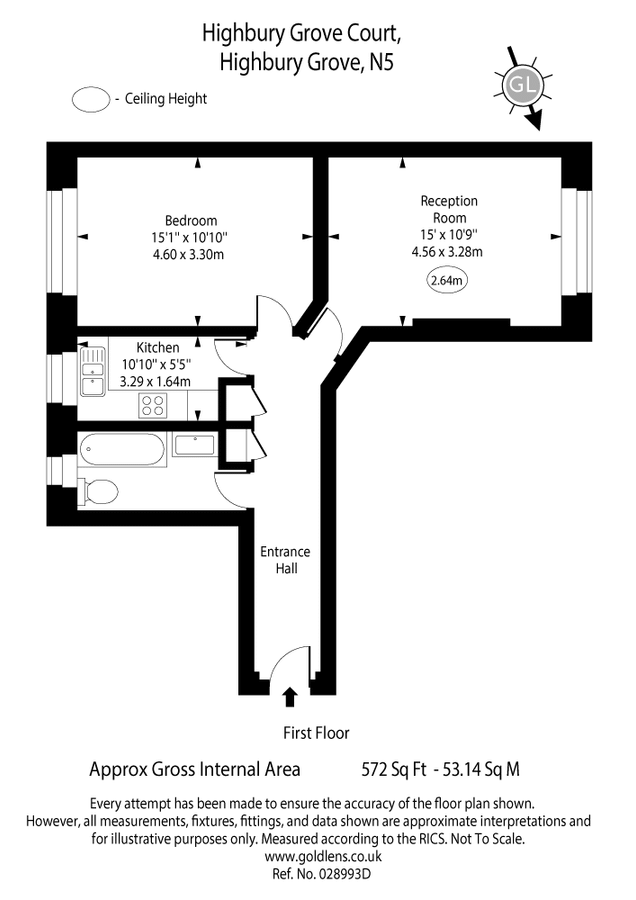 Квартира в Лондоне, Великобритания, 53 м² - фото 10