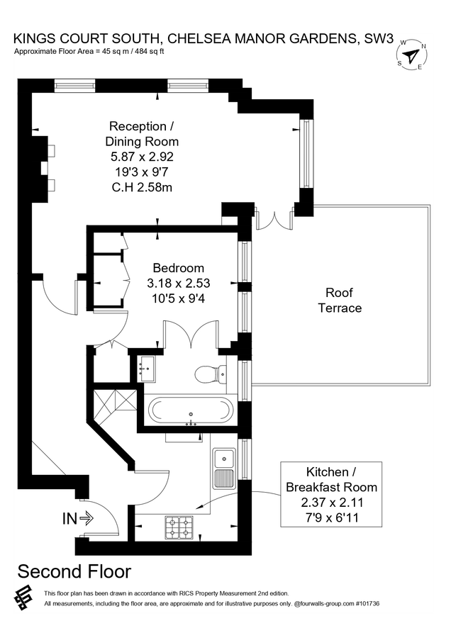 Квартира в Лондоне, Великобритания, 45 м² - фото 11