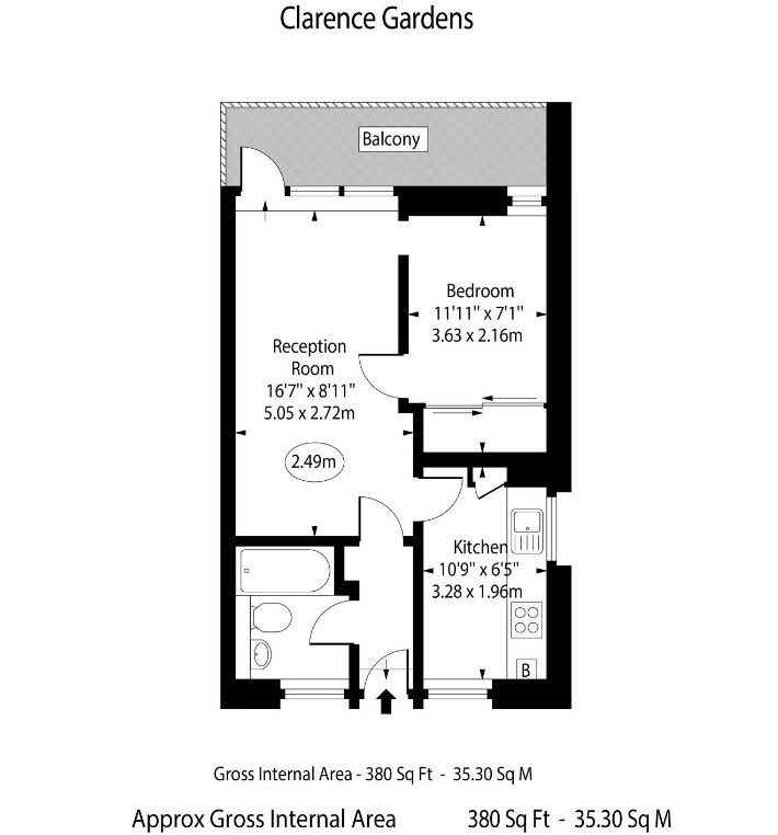 Квартира в Лондоне, Великобритания, 35 м² - фото 11