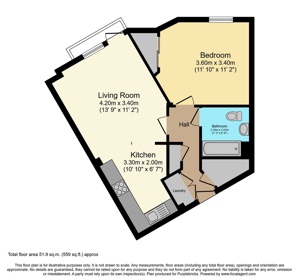 Квартира в Лондоне, Великобритания, 52 м² - фото 12