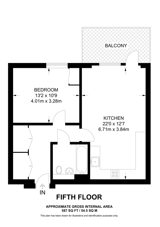 Квартира в Лондоне, Великобритания, 55 м² - фото 13
