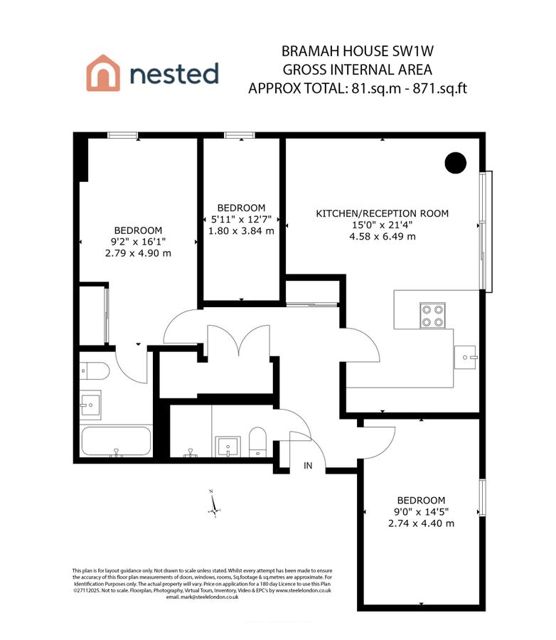 Квартира в Лондоне, Великобритания, 81 м² - фото 14
