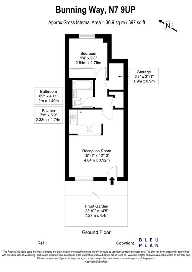 Квартира в Лондоне, Великобритания, 36 м² - фото 15