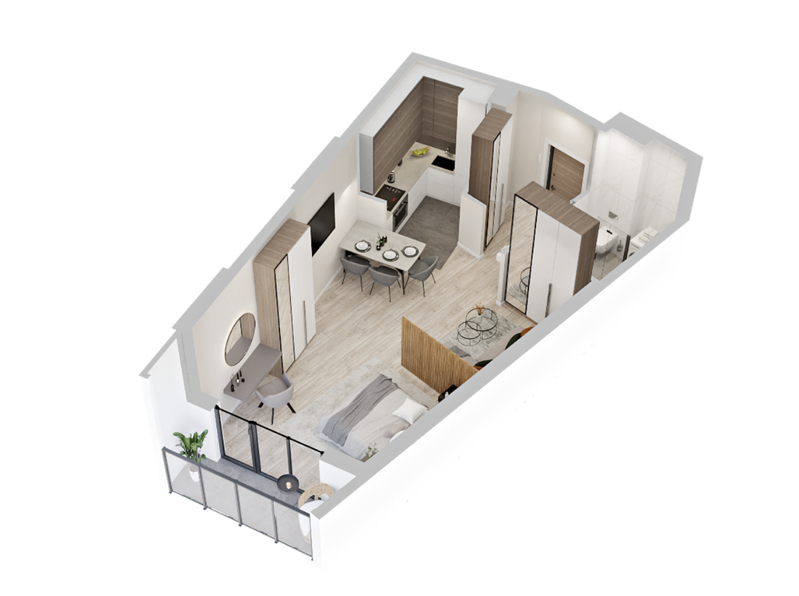 Квартира в Батуми, Грузия, 44.3 м² - фото 2