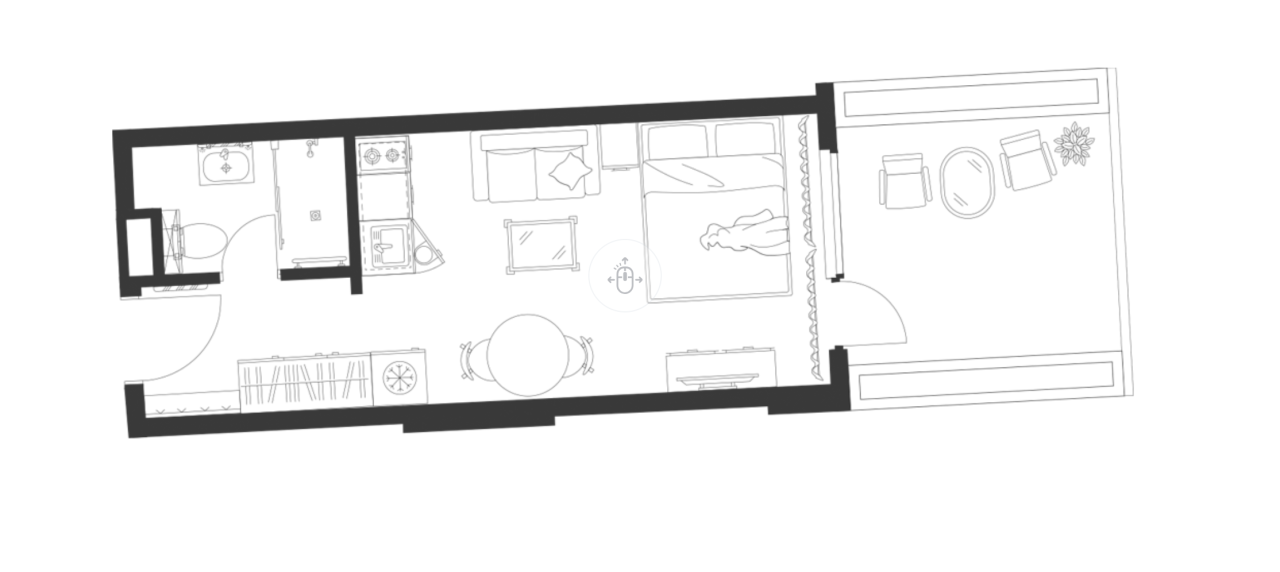 Квартира в Батуми, Грузия, 33.6 м² - фото 2