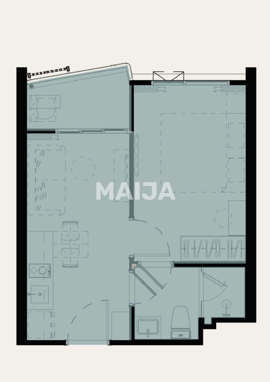 Апартаменты на острове Пхукет, Таиланд, 31 м² - фото 2