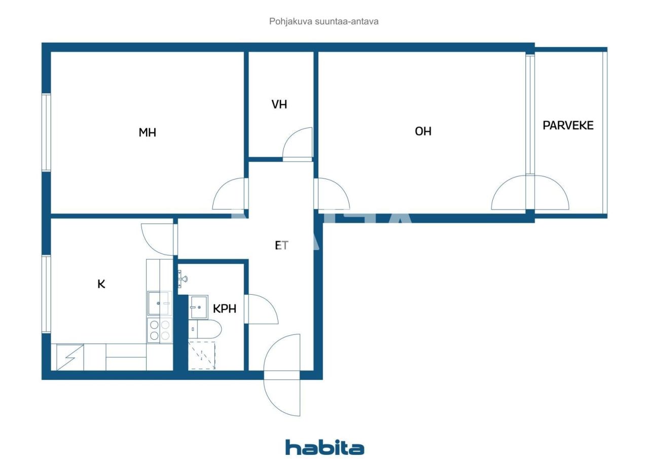 Апартаменты в Кераве, Финляндия, 61 м² - фото 2