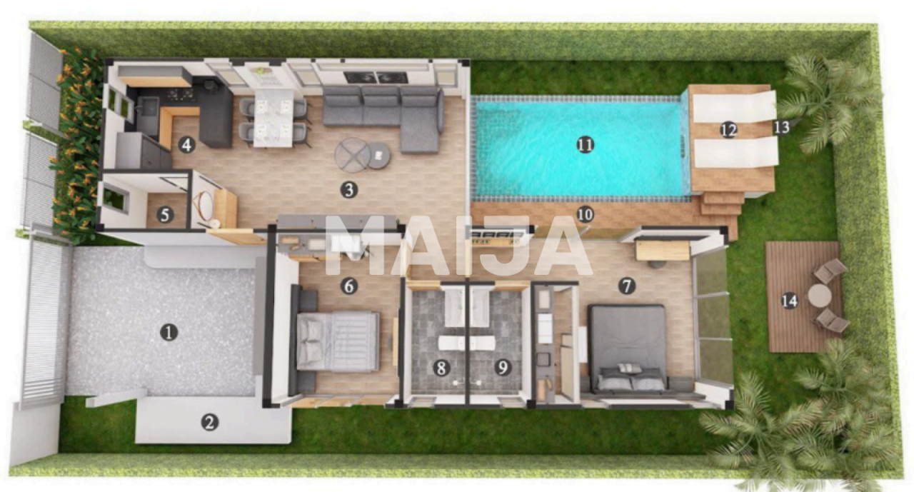 Вилла на острове Пхукет, Таиланд, 110 м² - фото 2