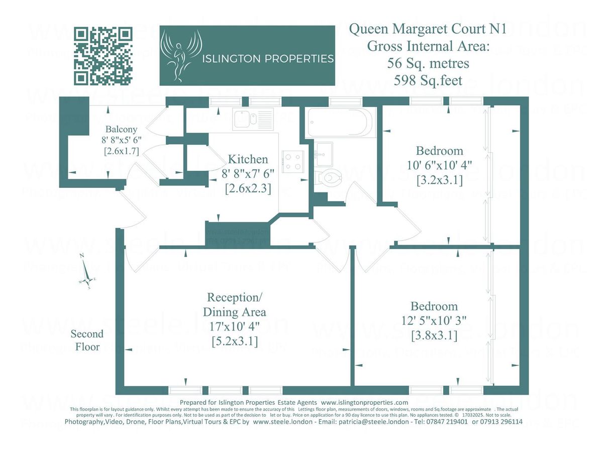 Квартира в Лондоне, Великобритания, 56 м² - фото 10