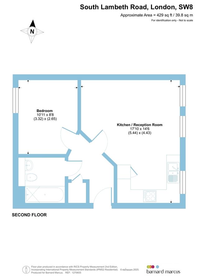 Квартира в Лондоне, Великобритания, 40 м² - фото 14