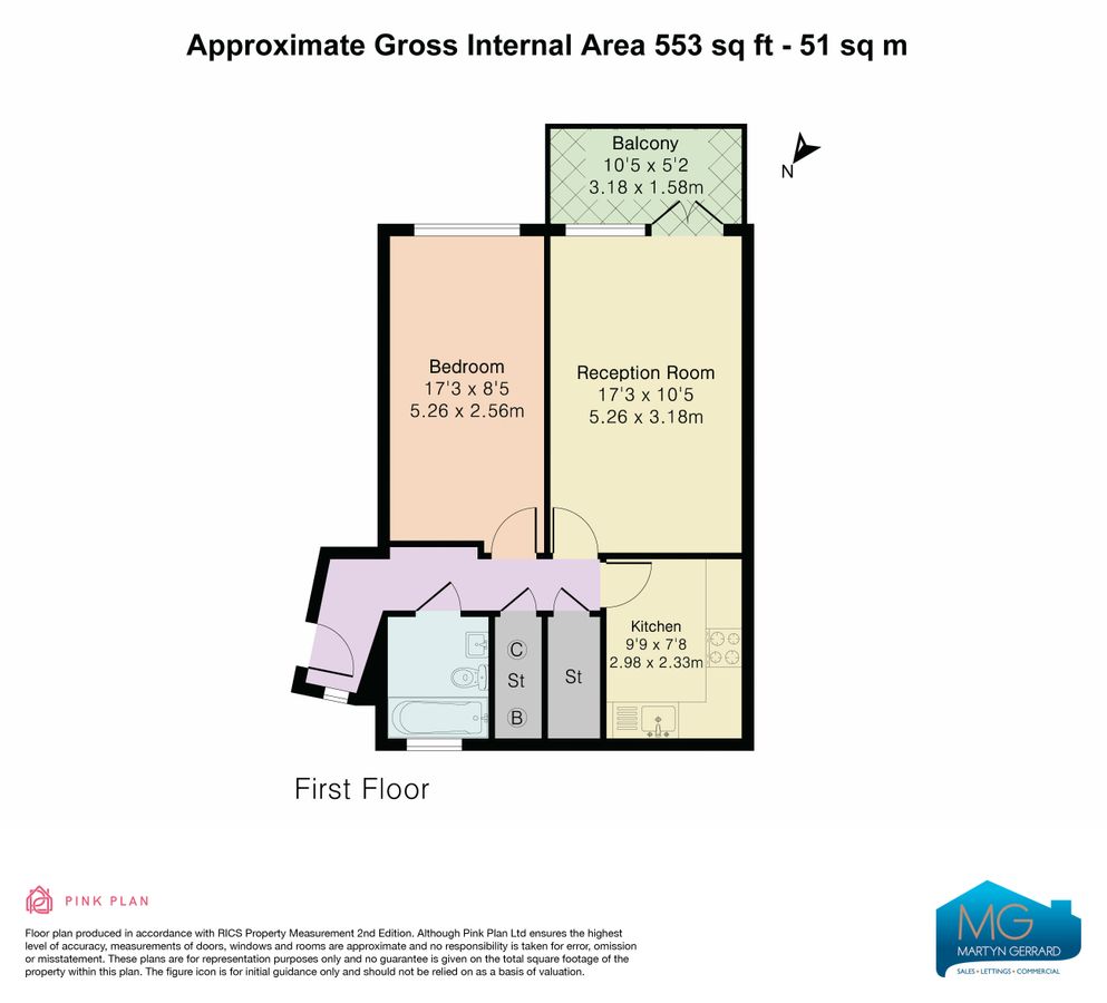 Квартира в Лондоне, Великобритания, 51 м² - фото 16