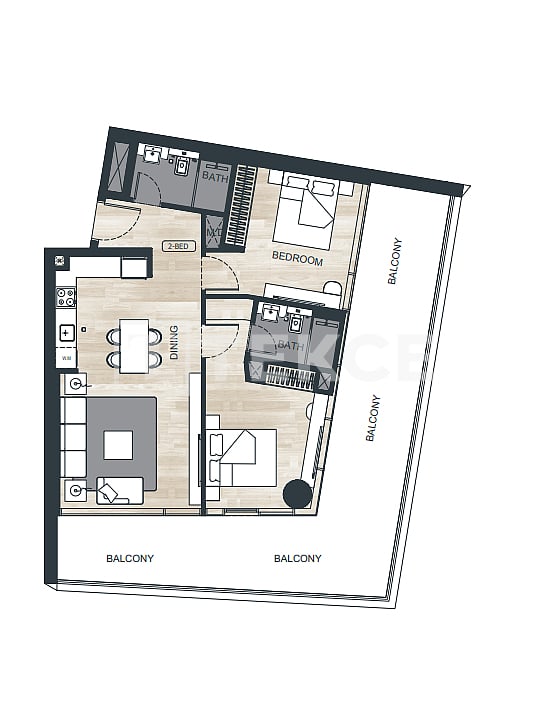 Апартаменты Аль-Джадаф, ОАЭ, 148 м² - фото 12