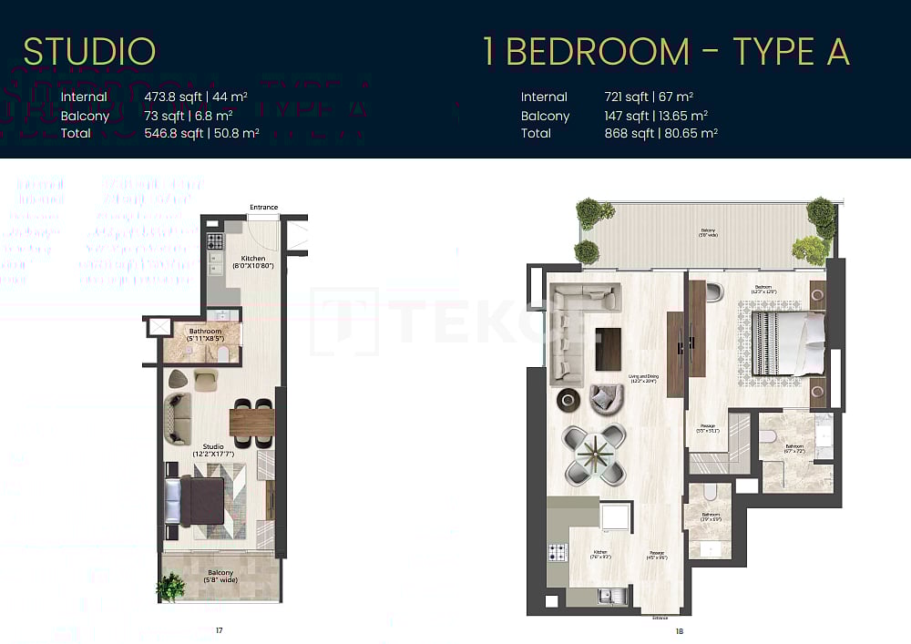 Апартаменты Бизнес-Бэй, ОАЭ, 92 м² - фото 13