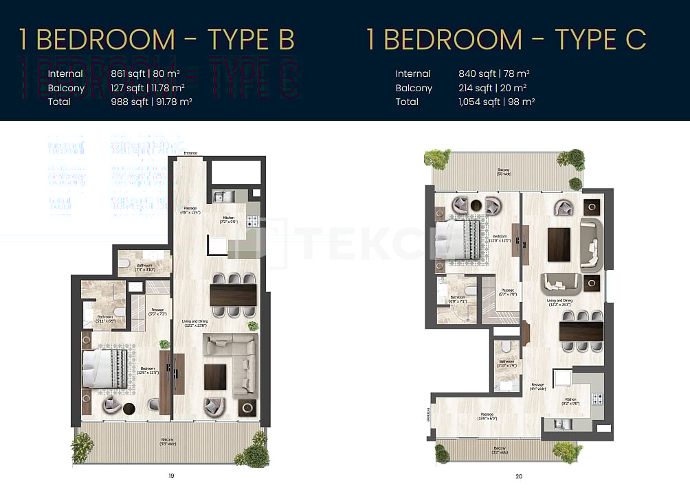 Апартаменты Бизнес-Бэй, ОАЭ, 92 м² - фото 14