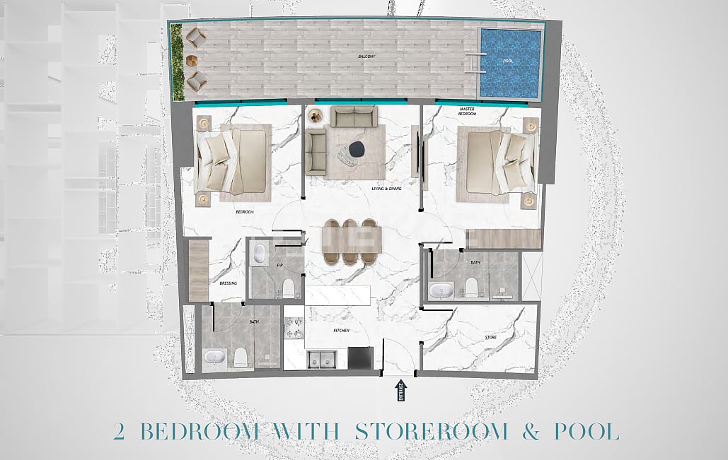 Апартаменты Маджан, ОАЭ, 75 м² - фото 19