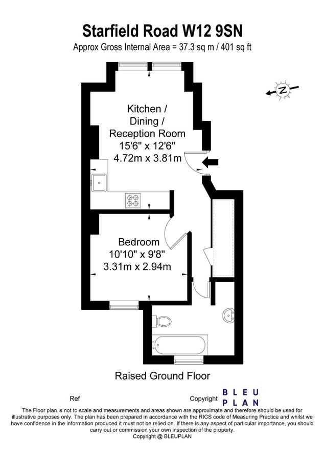 Квартира в Лондоне, Великобритания, 37 м² - фото 9