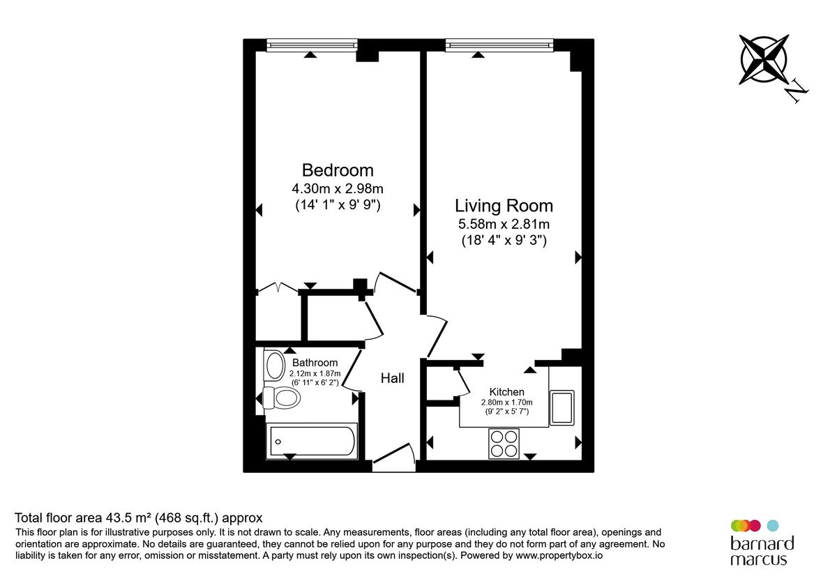 Квартира в Лондоне, Великобритания, 44 м² - фото 9
