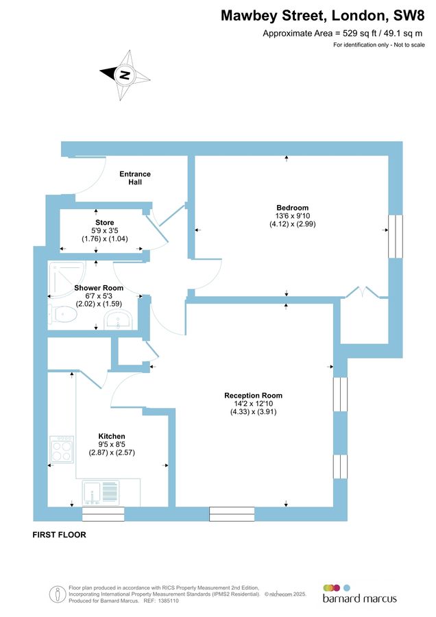 Квартира в Лондоне, Великобритания, 49 м² - фото 12