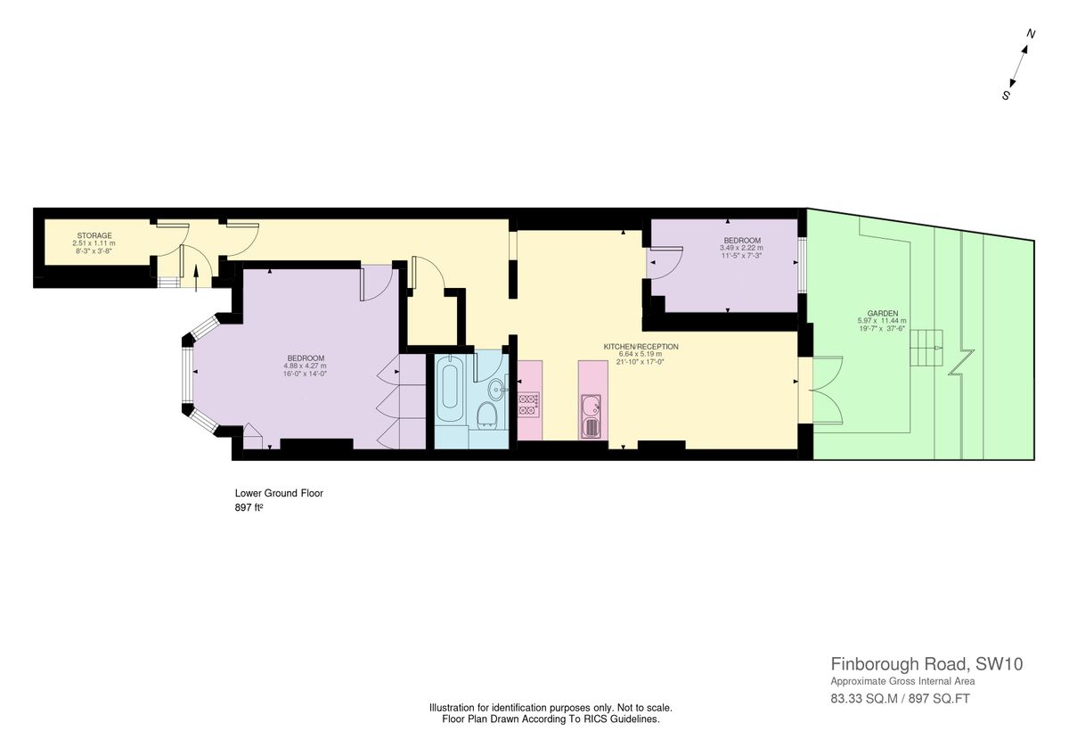 Квартира в Лондоне, Великобритания, 83 м² - фото 12