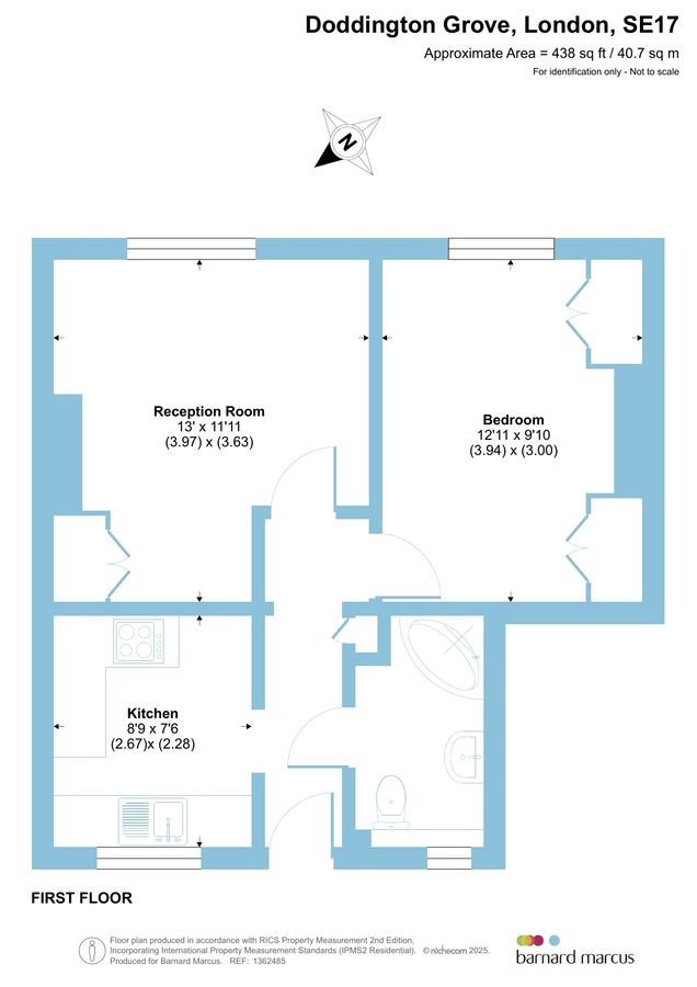 Квартира в Лондоне, Великобритания, 41 м² - фото 15