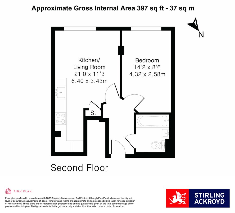 Квартира в Лондоне, Великобритания, 37 м² - фото 19