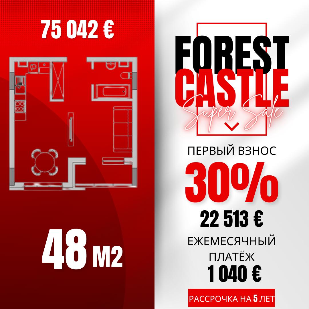 Апартаменты в Варне, Болгария, 49 м² - фото 1