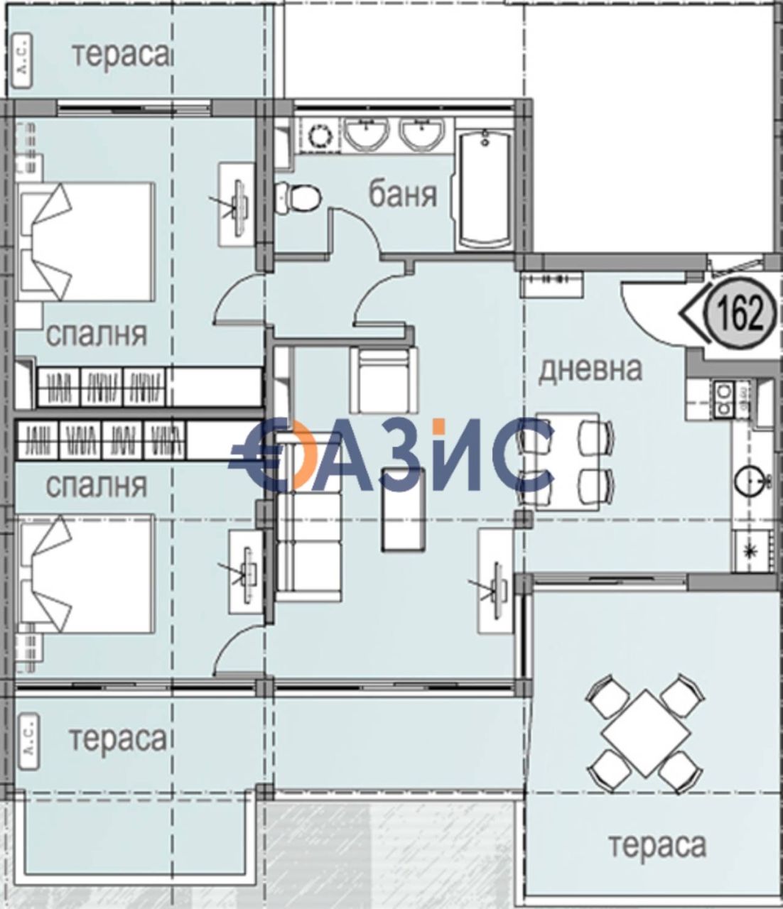 Апартаменты в Святом Власе, Болгария, 140.3 м² - фото 19