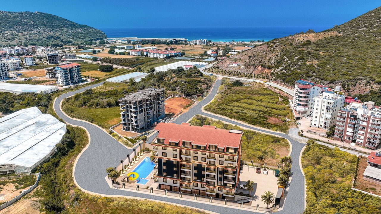 Апартаменты в Газипаше, Турция, 50 м² - фото 2