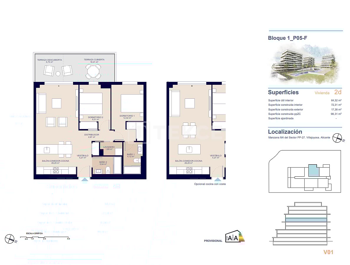 Апартаменты в Вильяхойосе, Испания, 80 м² - фото 15