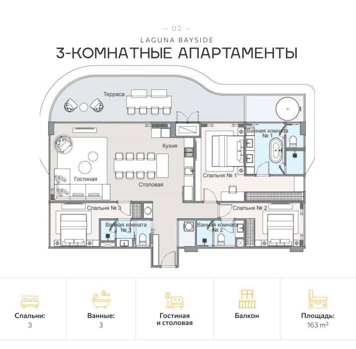 Апартаменты на острове Пхукет, Таиланд, 121 м² - фото 12