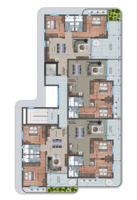 Апартаменты в Ларнаке, Кипр, 93 м² - фото 1