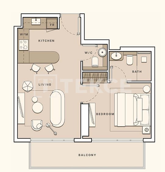 Апартаменты в Дубае, ОАЭ, 104 м² - фото 14