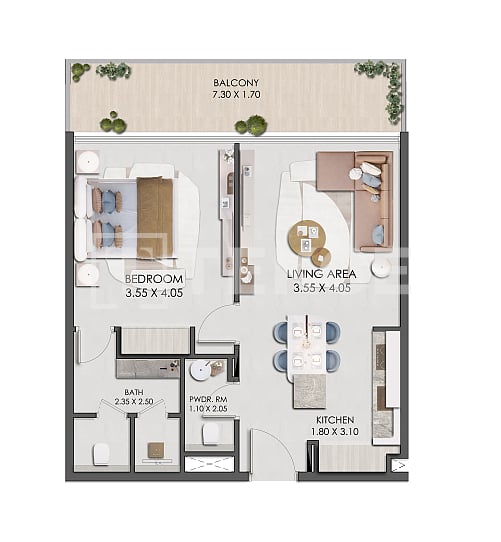 Апартаменты в Дубае, ОАЭ, 63 м² - фото 15
