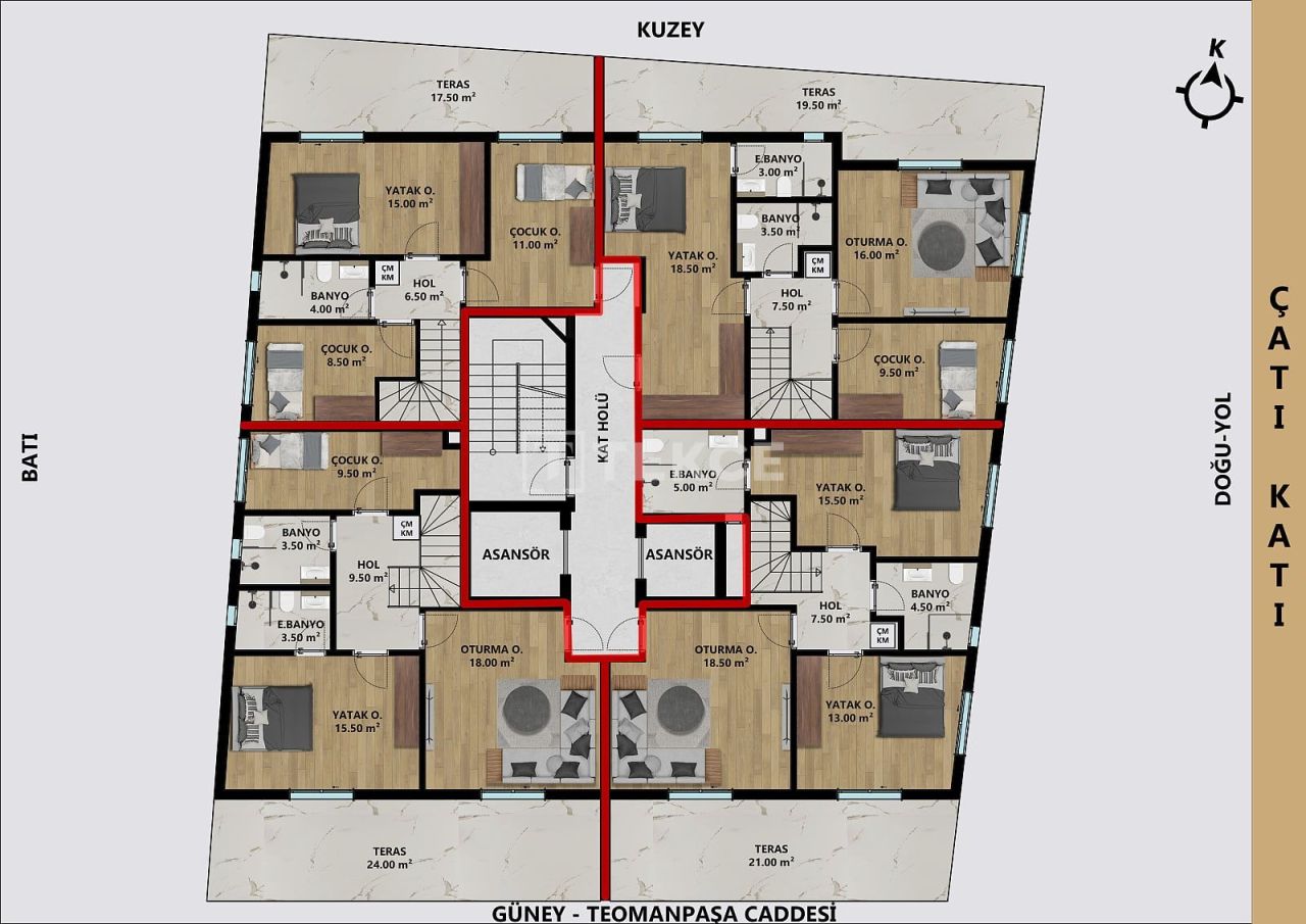 Пентхаус в Анталии, Турция, 155 м² - фото 16