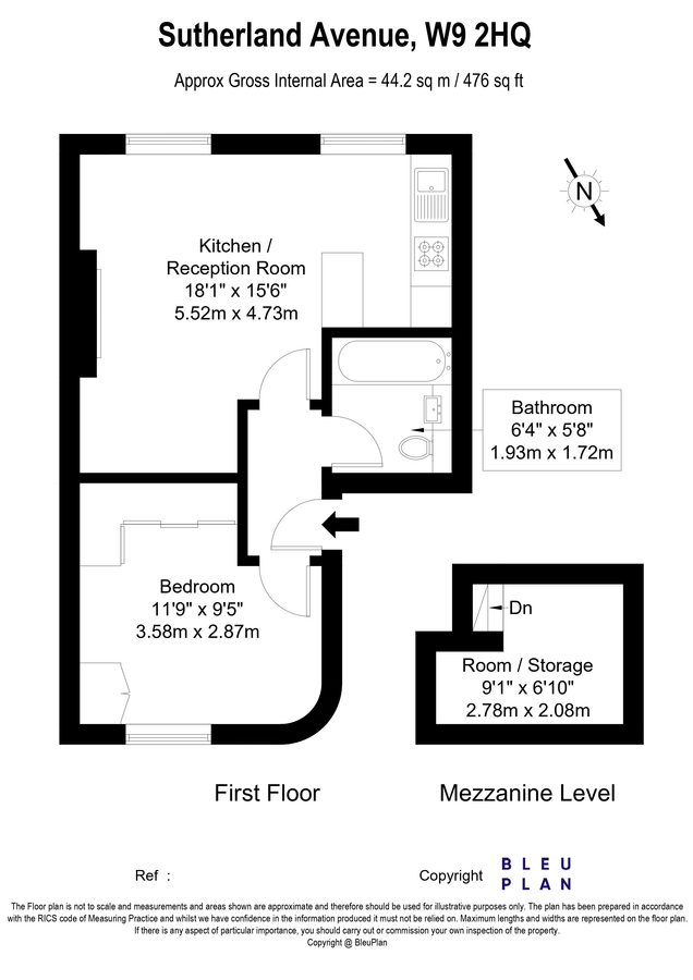Квартира в Лондоне, Великобритания, 44 м² - фото 7