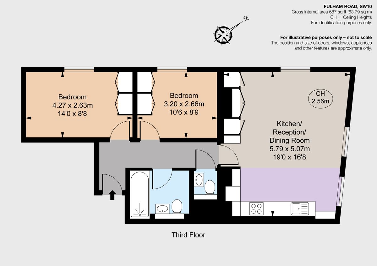 Квартира в Лондоне, Великобритания, 64 м² - фото 11