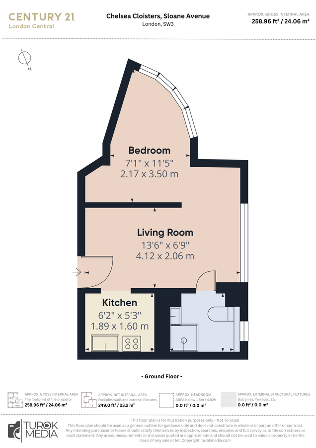 Квартира в Лондоне, Великобритания, 24 м² - фото 18