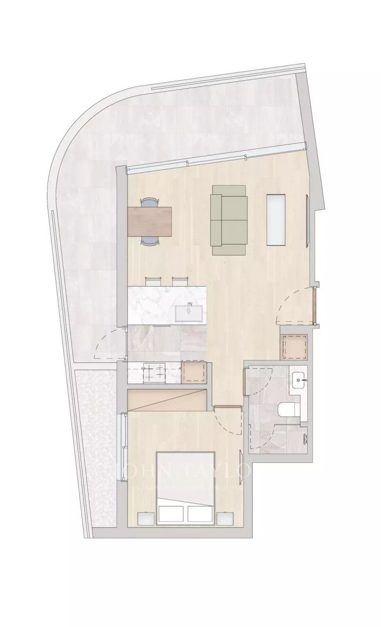 Квартира в Лимасоле, Кипр, 51 м² - фото 16