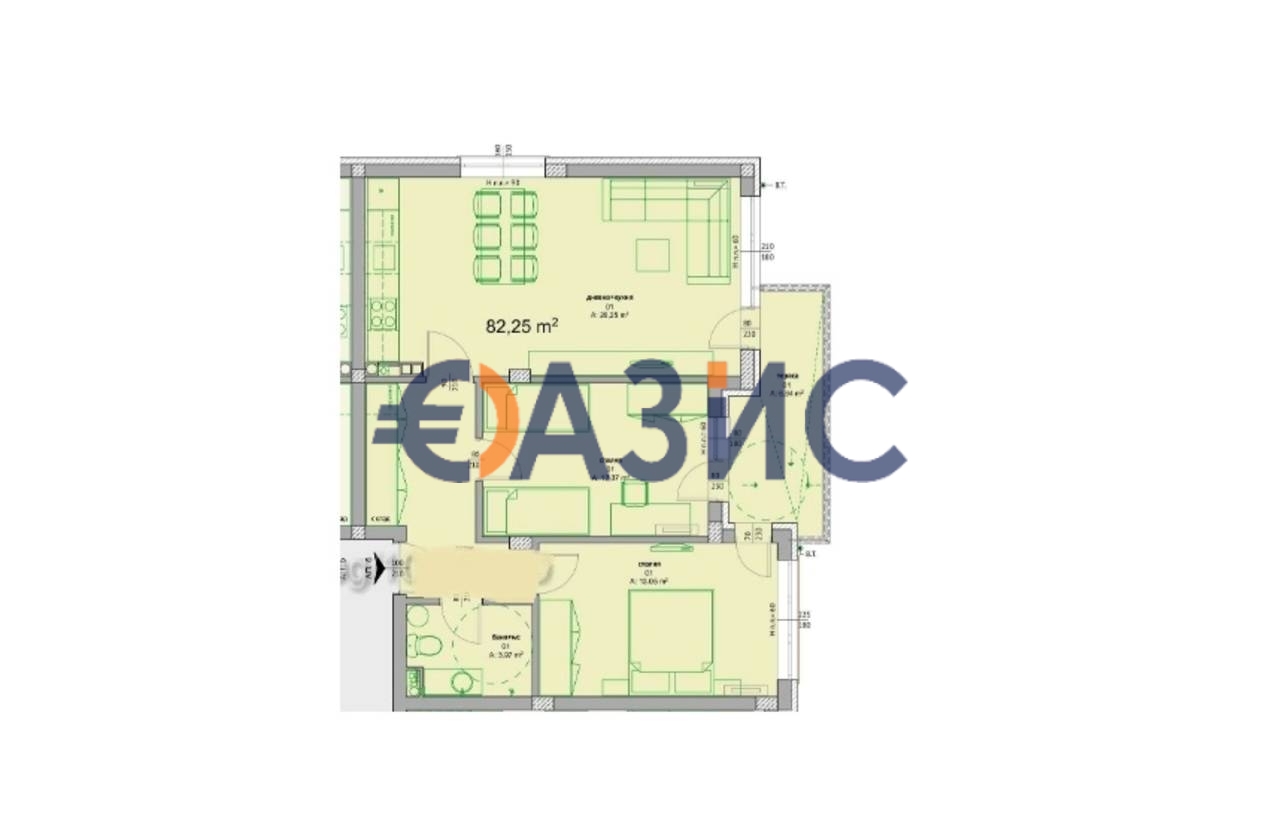 Апартаменты в Сарафово, Болгария, 92.6 м² - фото 4