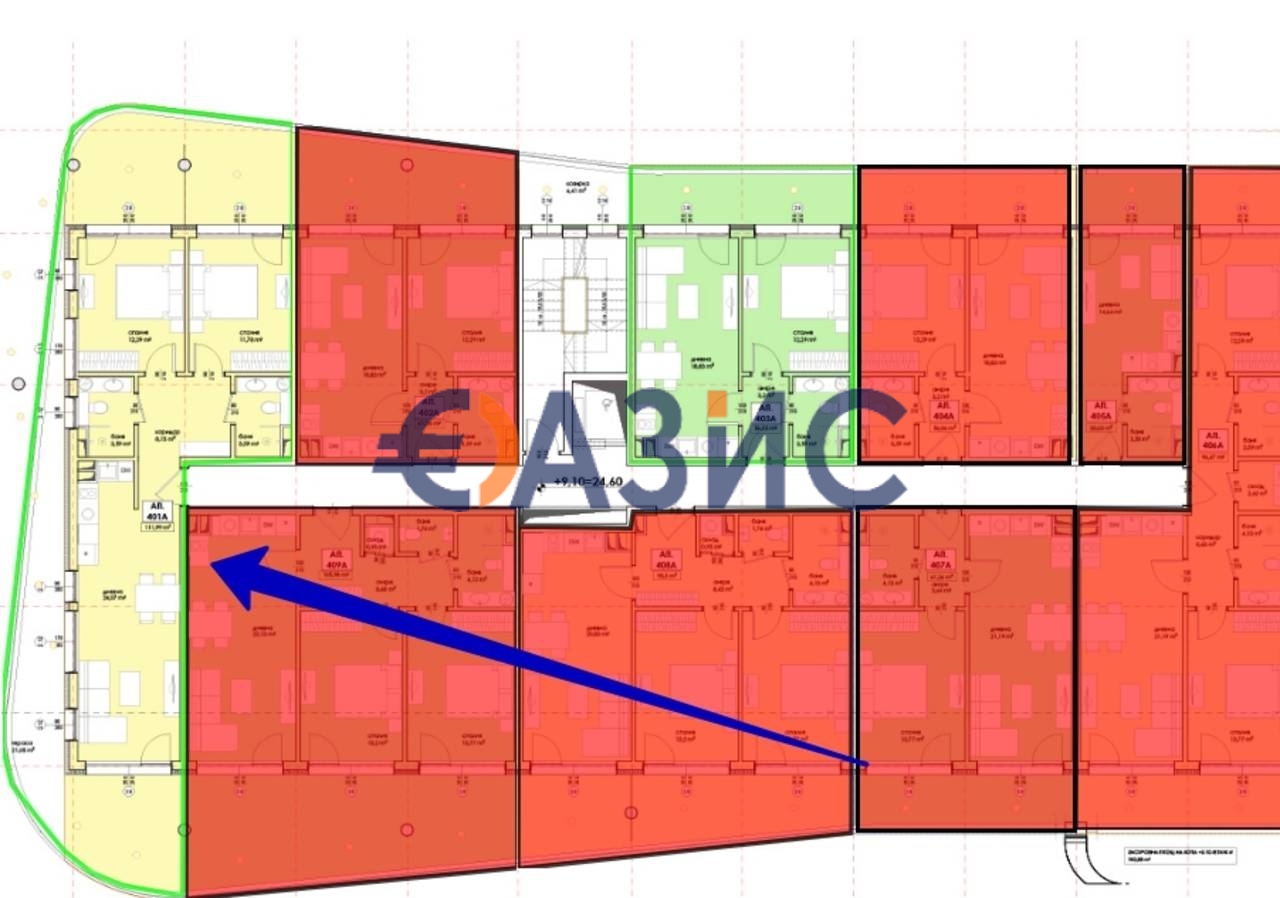 Апартаменты в Несебре, Болгария, 90.7 м² - фото 6