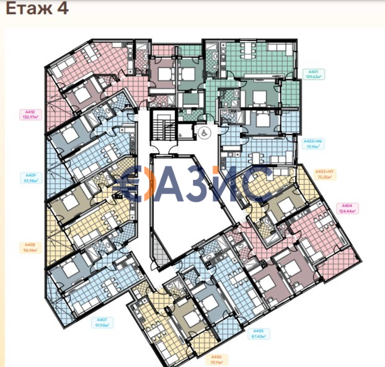 Апартаменты в Несебре, Болгария, 75.3 м² - фото 18